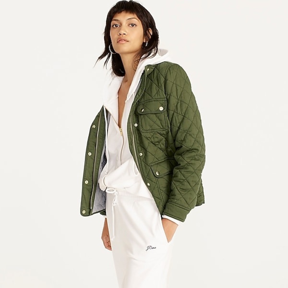 J Crew Quilted Downtown Field Jacket